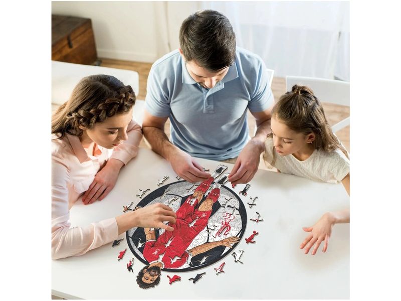 Iconic Puzzle Liverpool FC – Mo Salah Offizielles Holzpuzzle, Grösse M