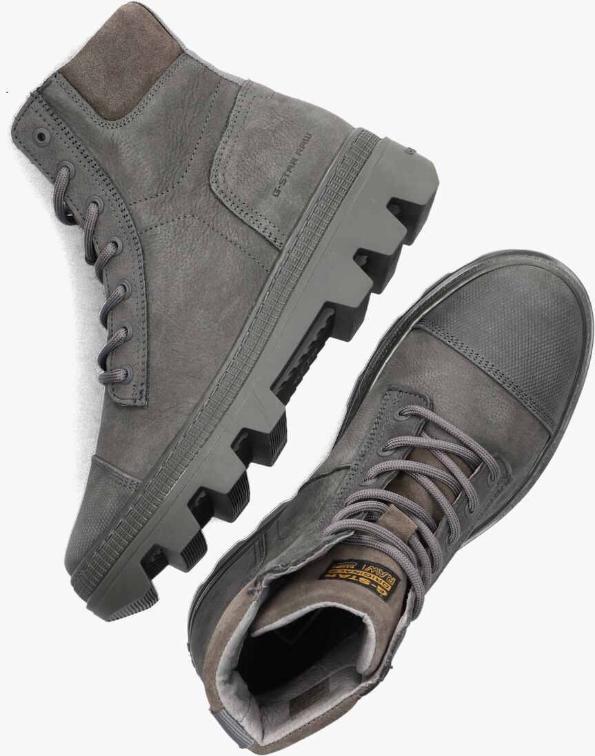 G-STAR RAW grijze g-star raw veterboots noxer hgh nub w
