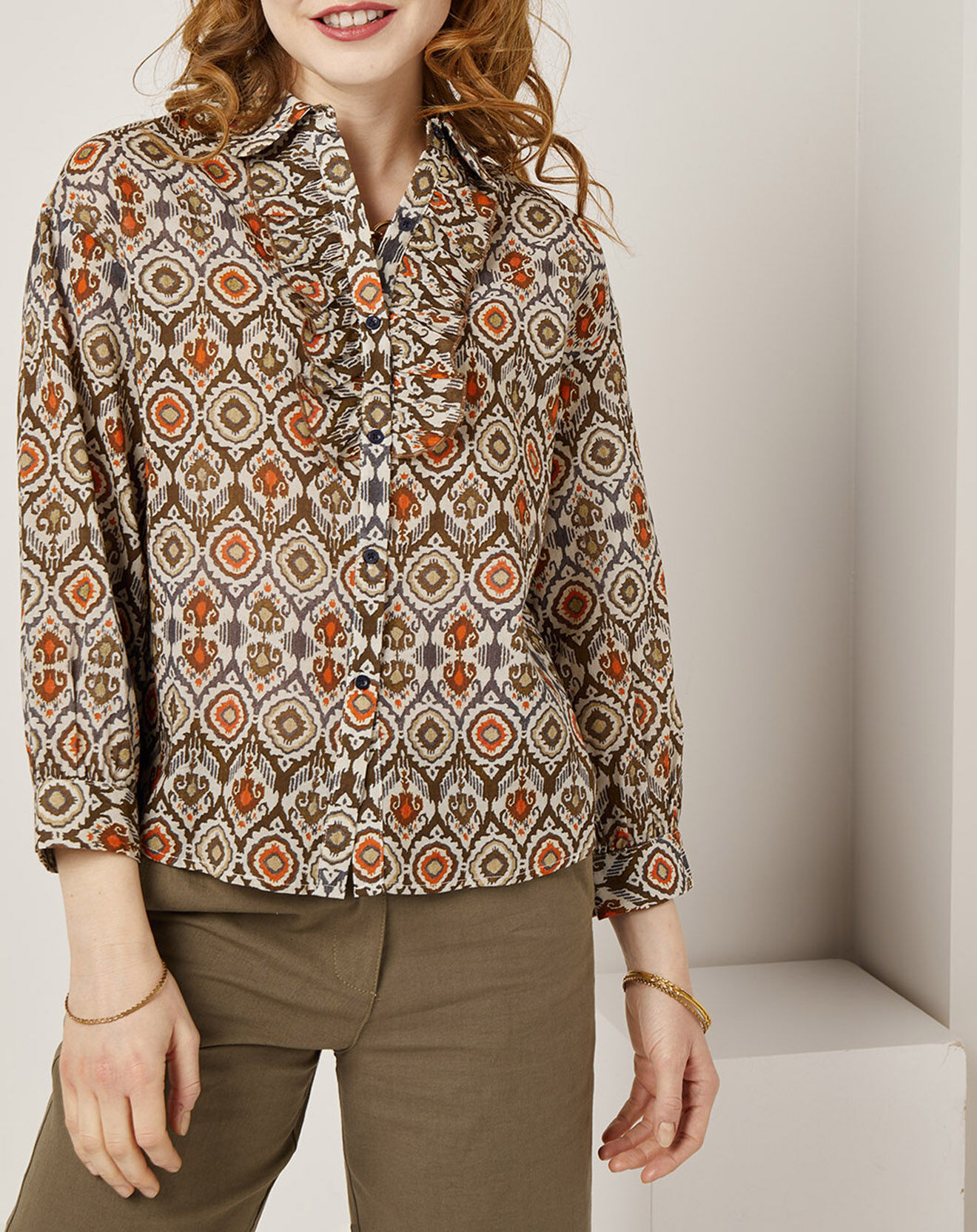 See u Soon Chemise Lisa imprimée marron/multicolore