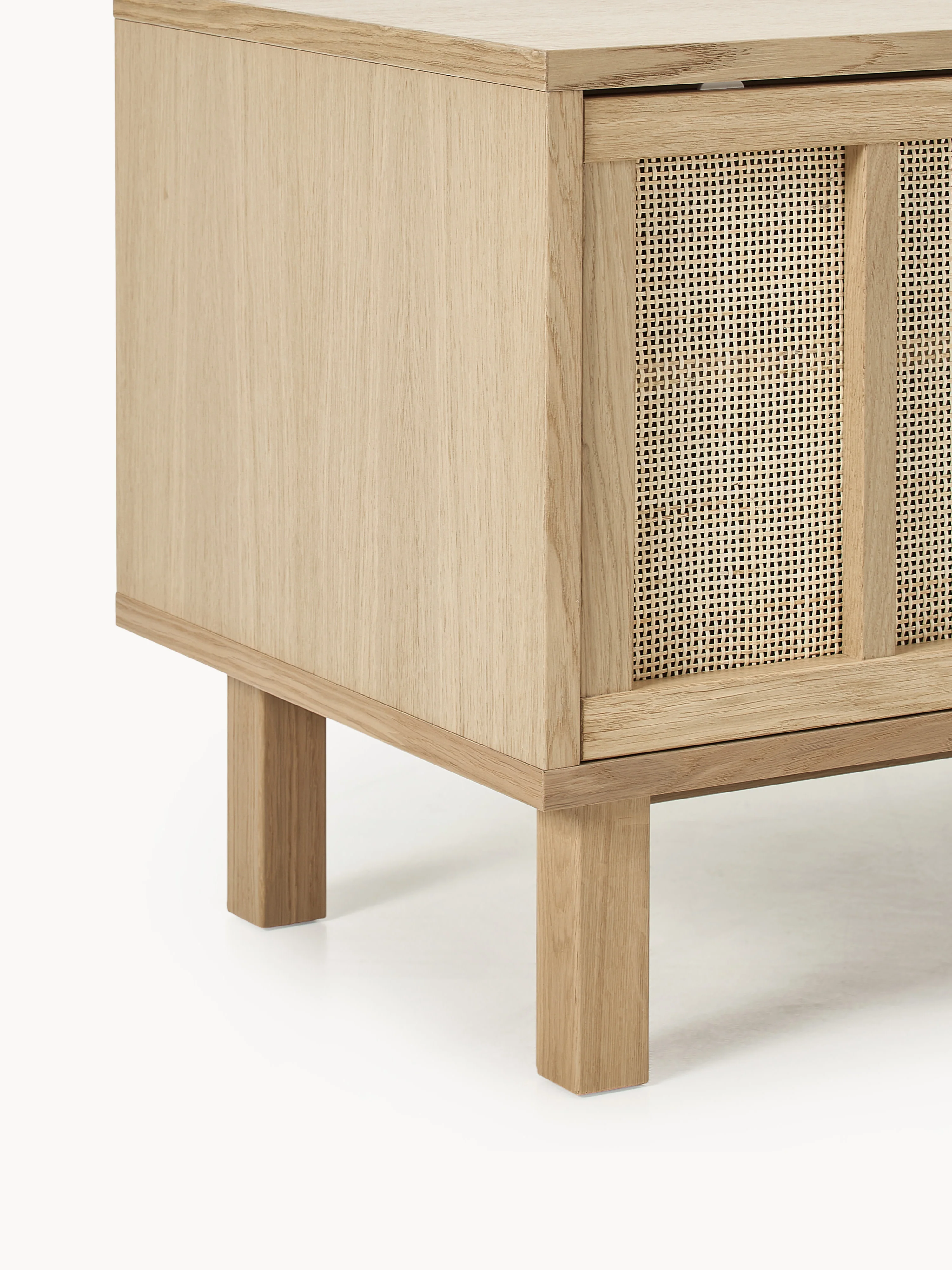 Tv-meubel Echo met rotan voorzijde