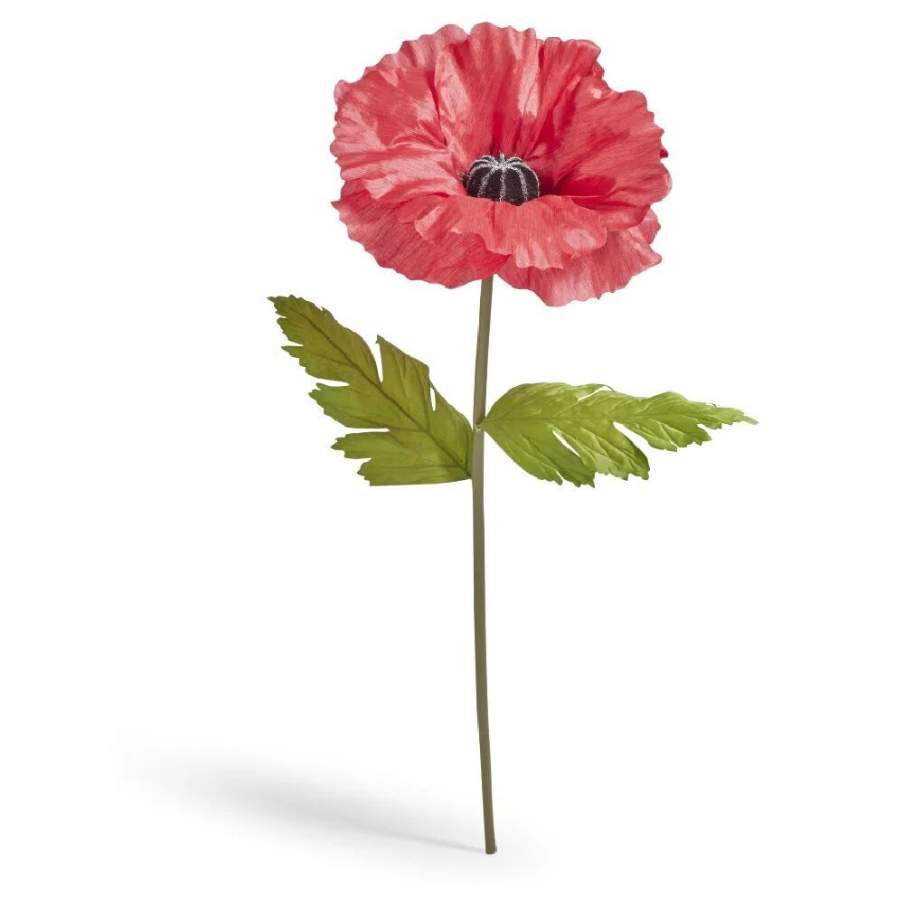 Fleur artificielle coquelicot H115cm