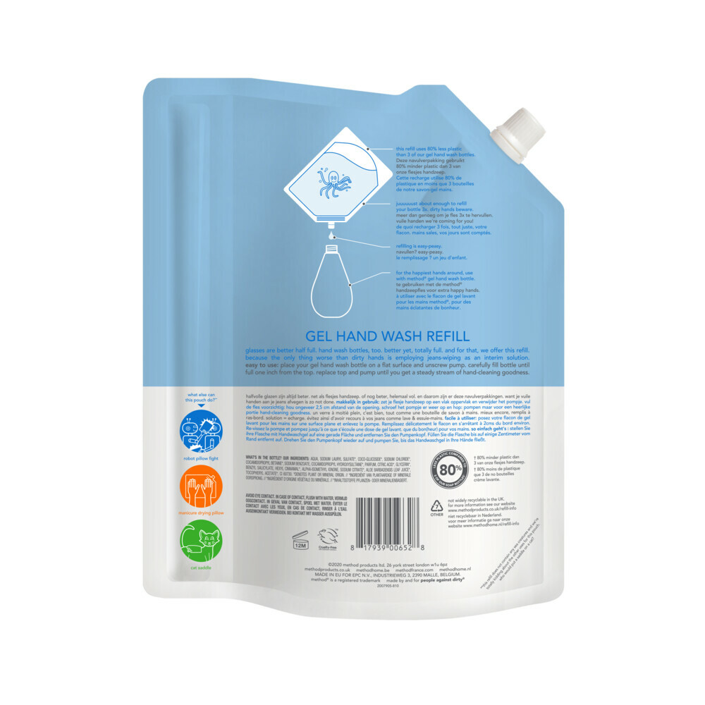 Method Handzeep Navulling Sweet Water1 liter