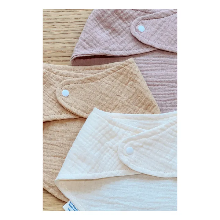 Soft Spot Bavoirs bandana en coton bio - Set de 3 | Bloom