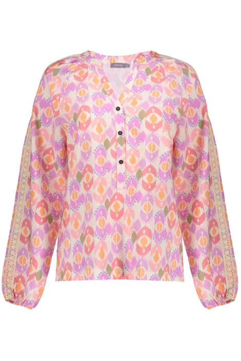 Geisha paarse dames blouse