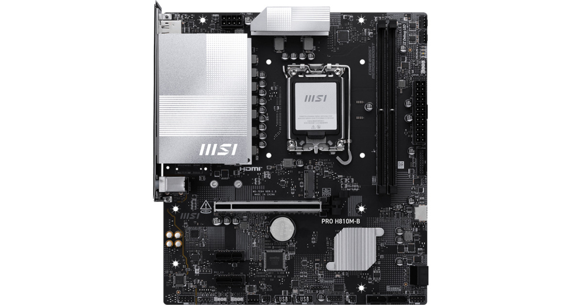 MSIPRO H810M-B socket 1851 moederbord  (2.5 Gb-LAN, Sound, µATX)