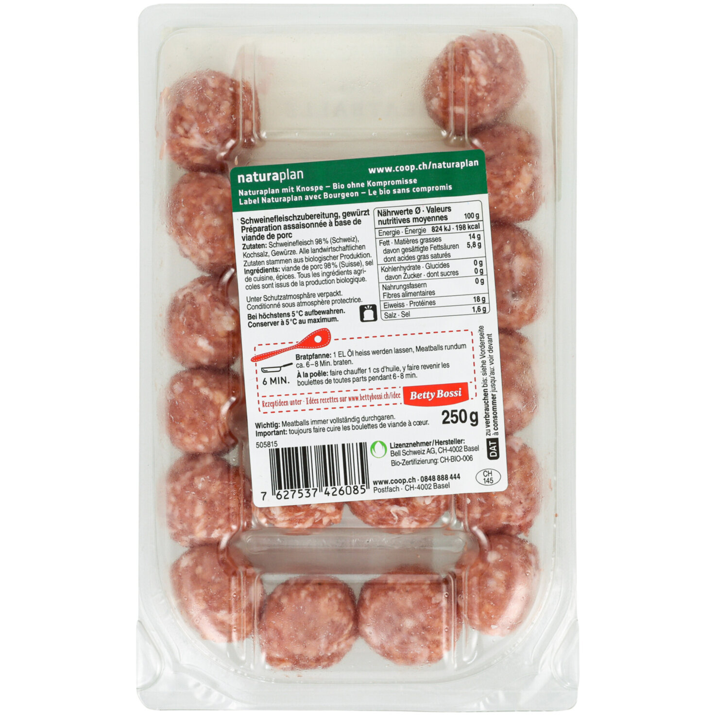 Bio Schweins Meatballs