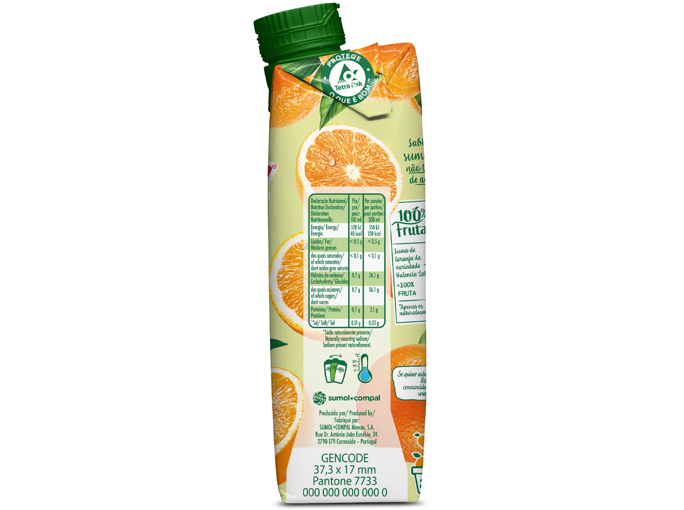 SUMO COMPAL 100% LARANJA 0.30L