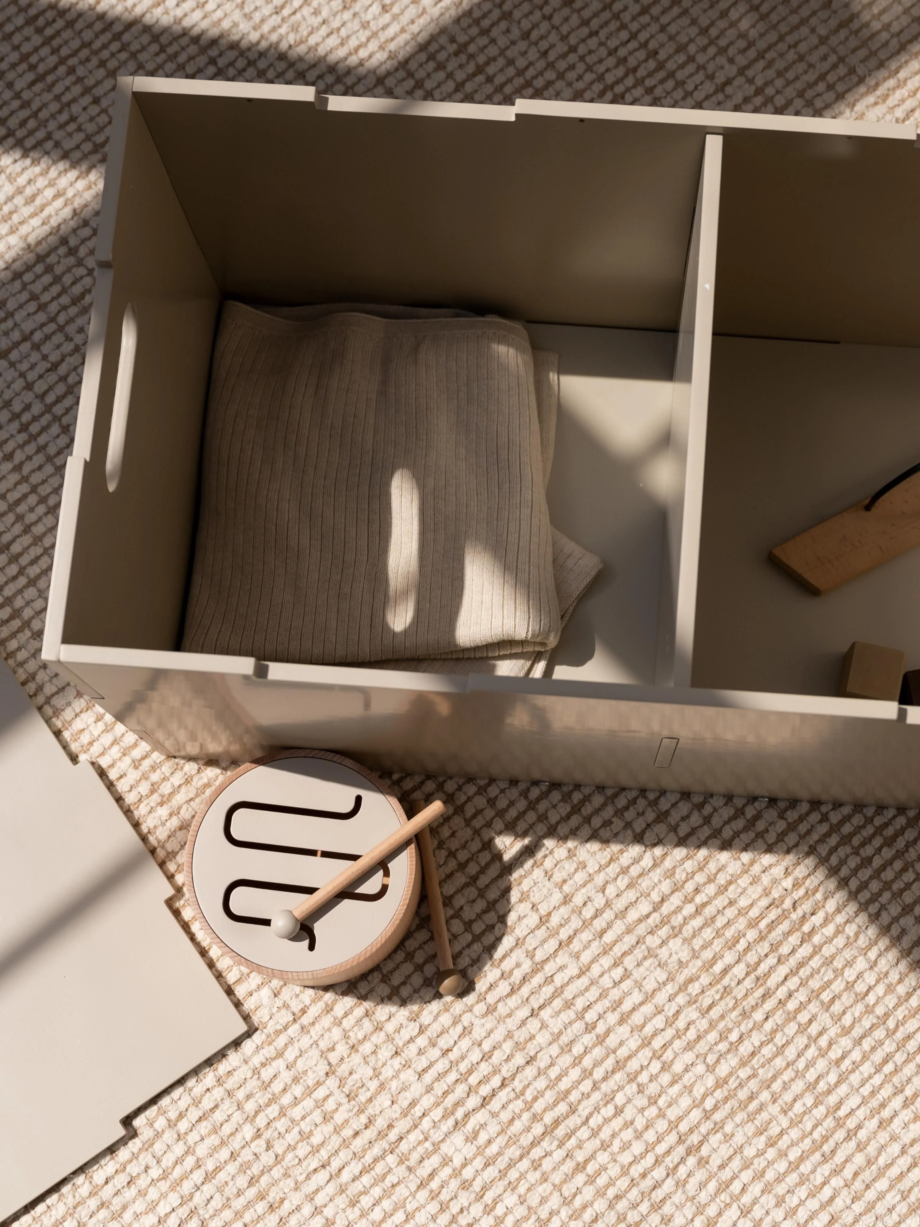 Houten opbergdoos Cube