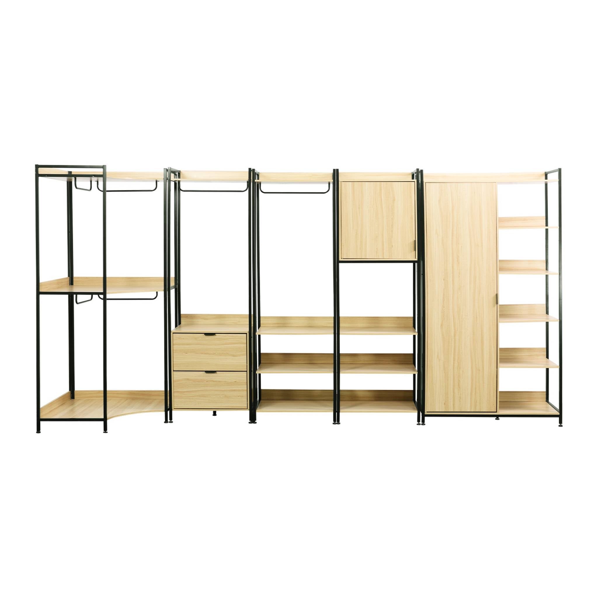 sweeek - Modulaire kledingkast met 5 eenheden