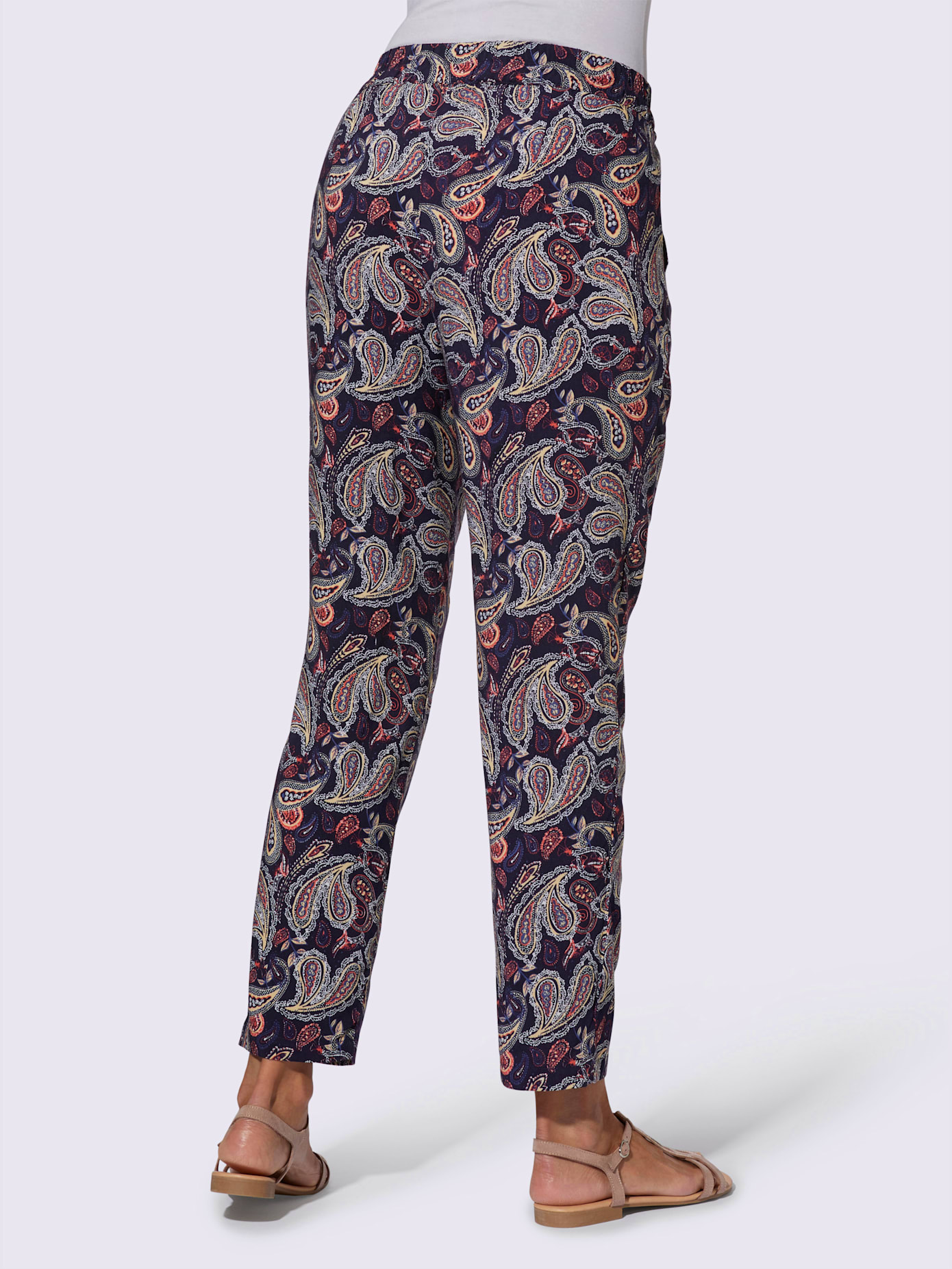 Pantalon imprimé viscose (ecovero)