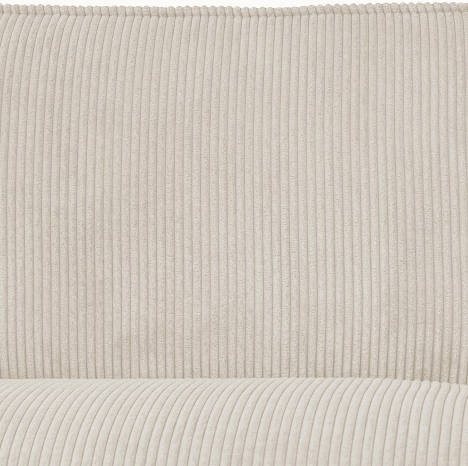 FENIKS Sofa 2 Sitzer - 2er Couch - 178 x 95 x 84 cm - kleine Stoffcouch - modern - Cord Stoff Plüsch - Santino Weiß