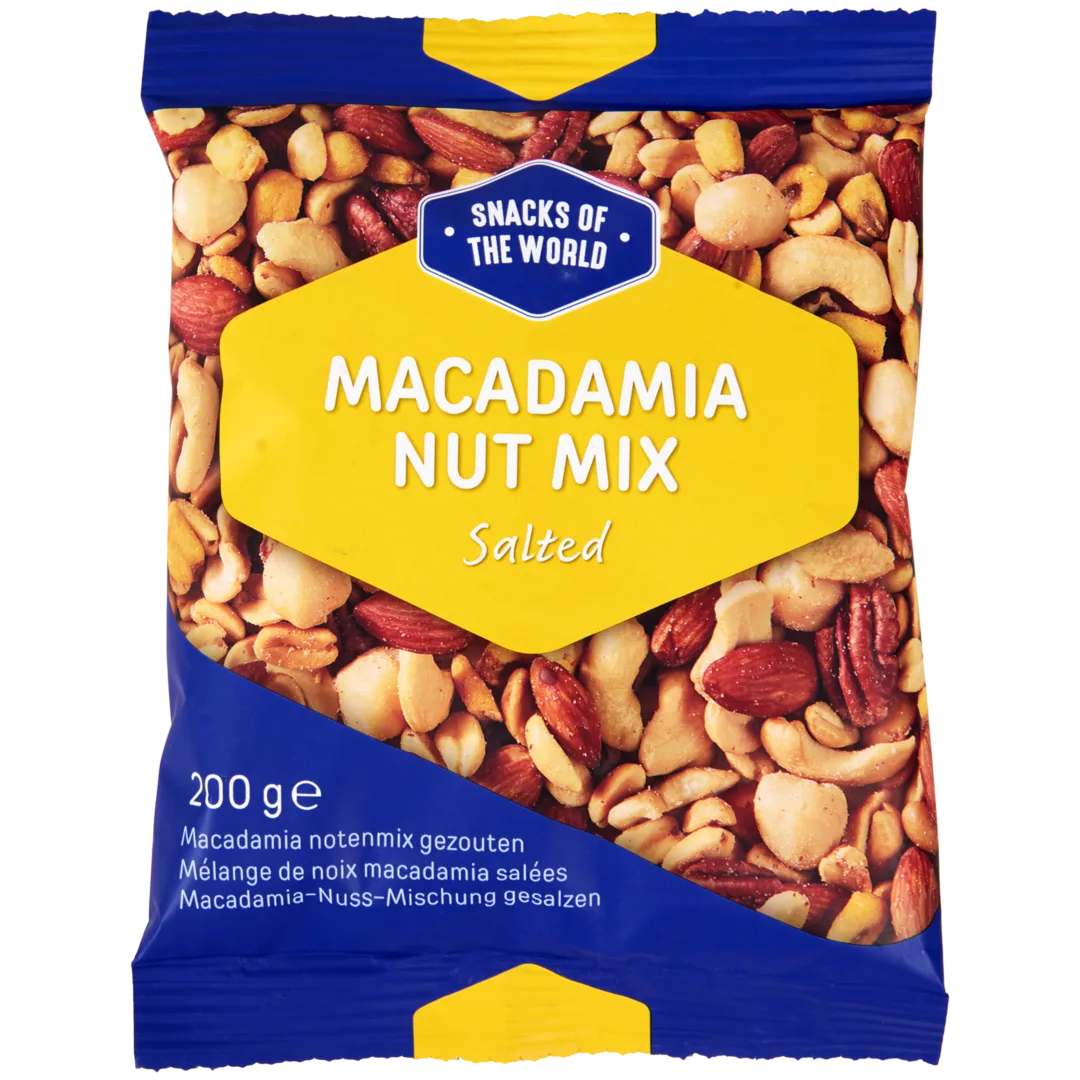 Snacks of the World macadamia notenmix 200 gram