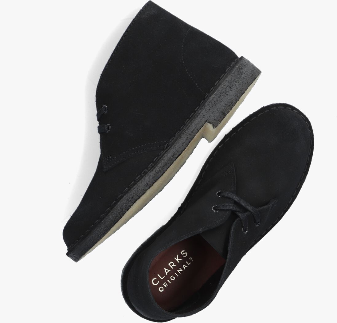 CLARKS ORIGINALS zwarte clarks originals veterschoenen desert boot dames