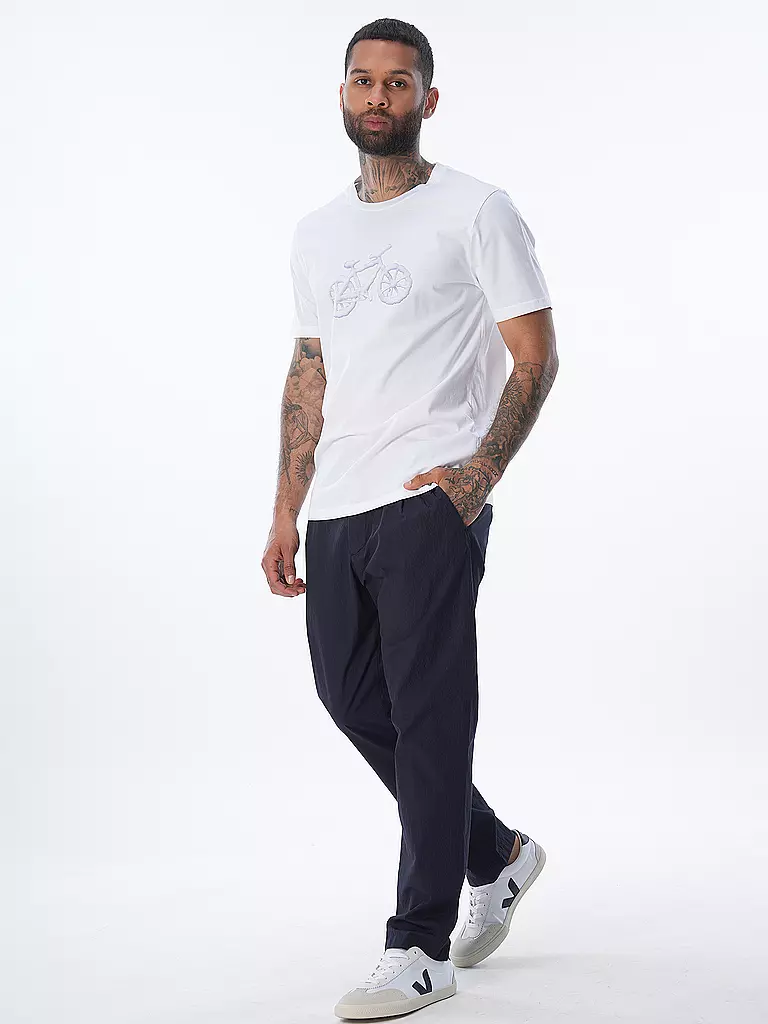 ARMEDANGELS T-Shirt JAAMES CLOUD BIKE weiss