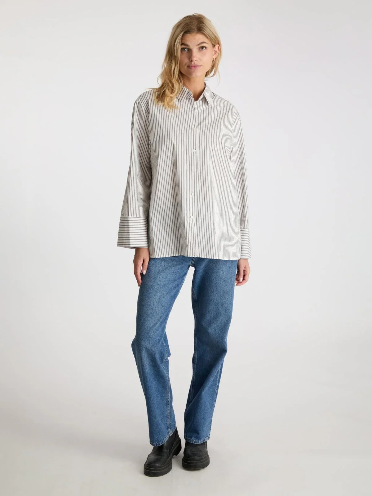 Neo Noir Dita Stripe Shirt brown