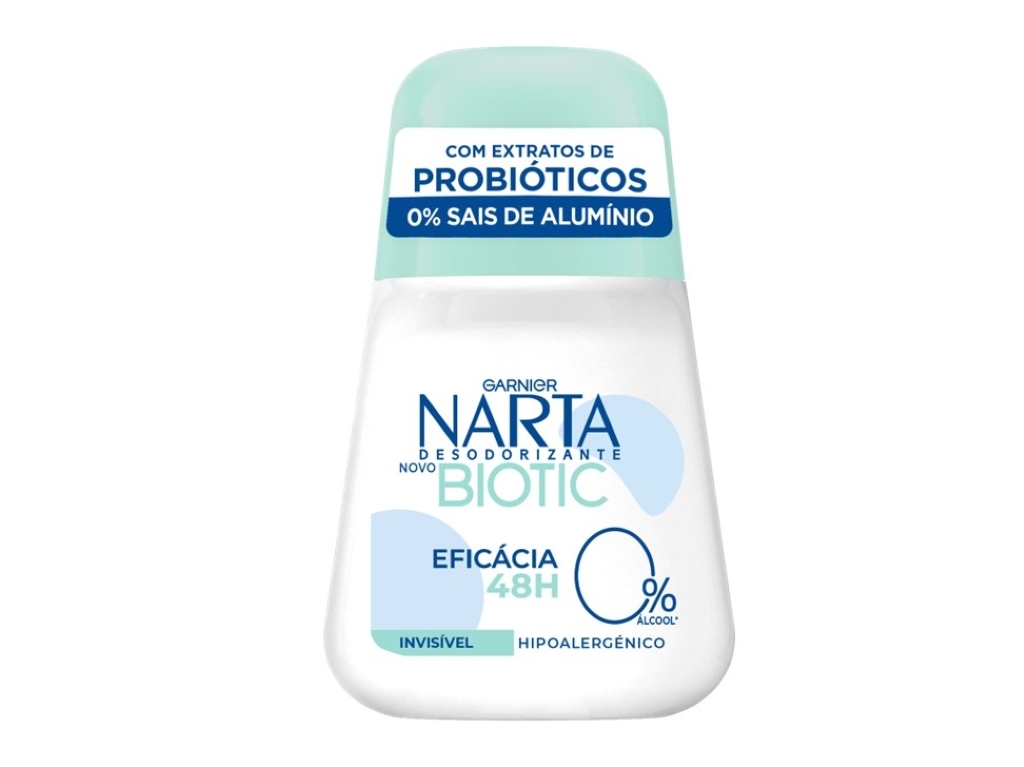 DEO ROLL-ON NARTA BIOTIC INVISÍVEL 50ML