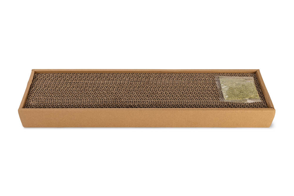 Beeztees Ilano - Krabkarton - Wit Bruin - 1x48.5x1 cm