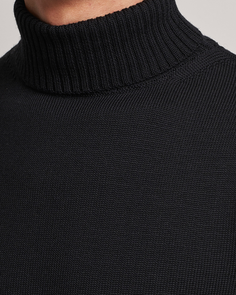Stenströms Chunky Merino Rollneck Black