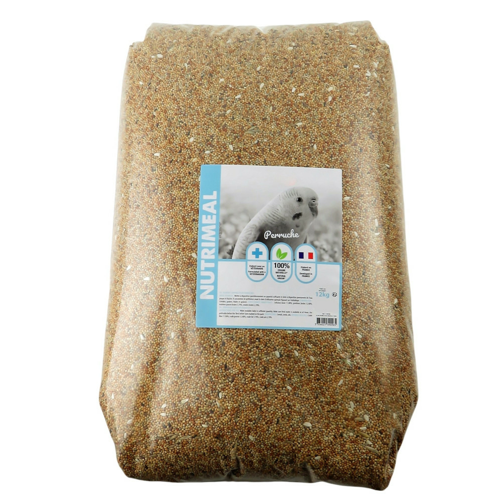 Graines perruches nutrimeal - 12kg pour oiseaux