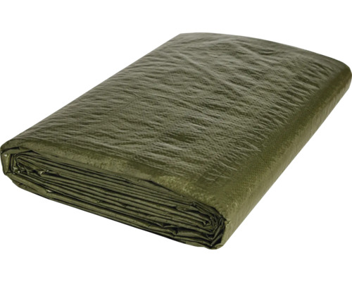 Geweven zeildoek, universeel zeildoek, 90 g/m², groen, 6 x 8 m