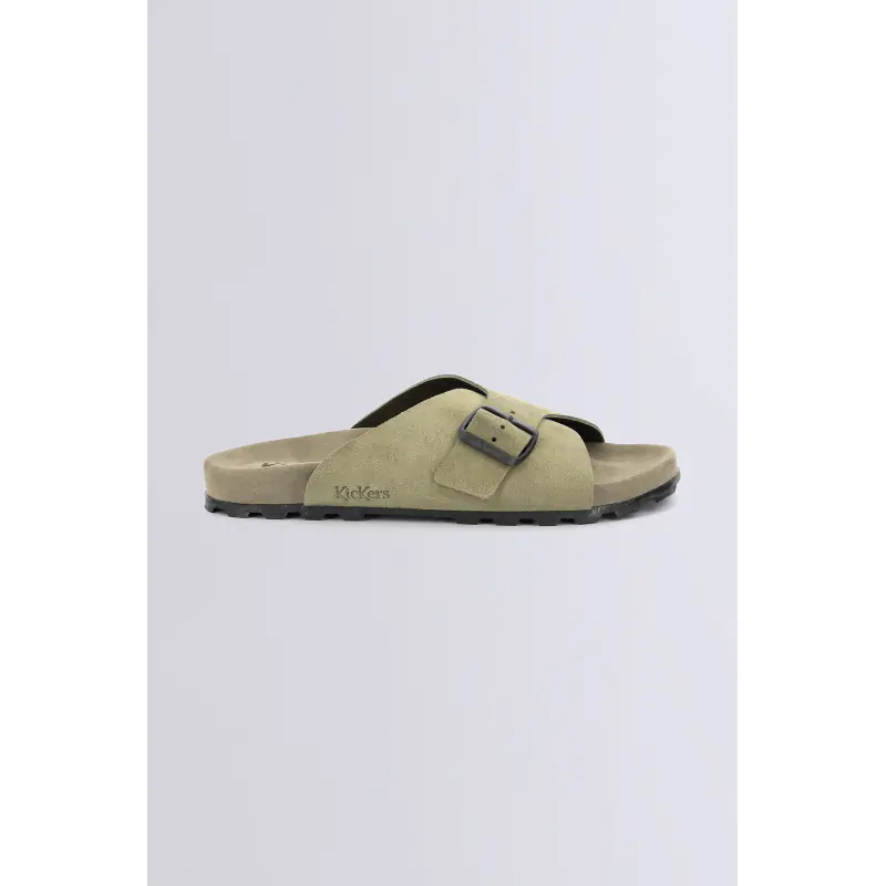 Kick esther Kaki MULES Cuir Femme