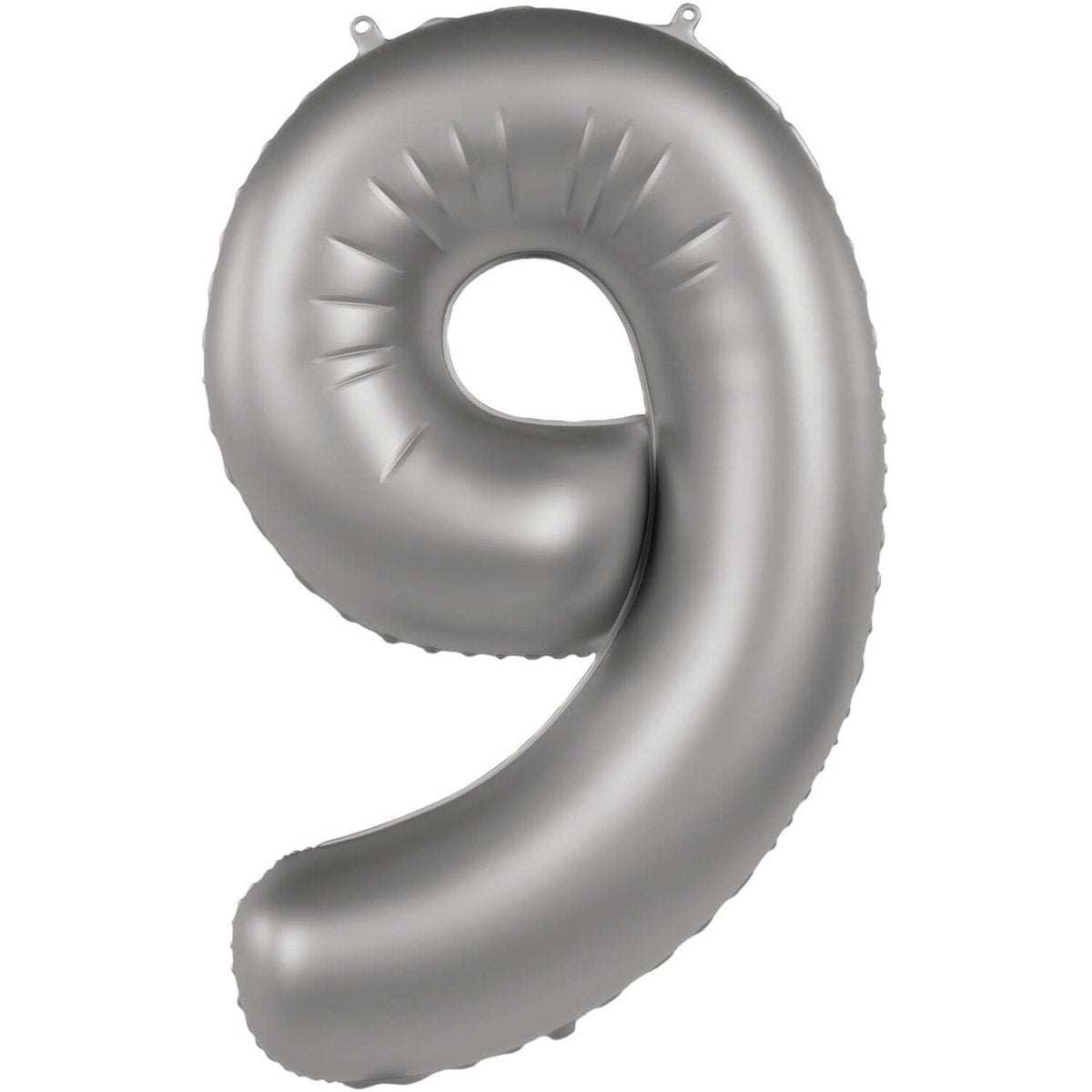 9 Jaar Cijfer Ballon Zilver 86cm
