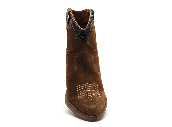 Nemonic boots bottine talons femme 2280 marron