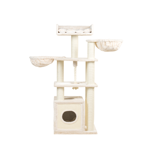 Arranhador bege Relax Plus da RHRQuality para gatos.