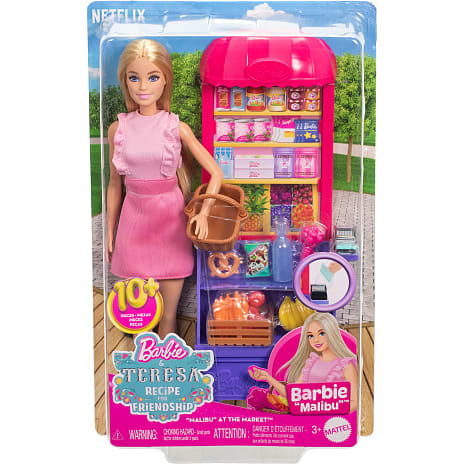 Barbie Malibu marked legesæt med dukke