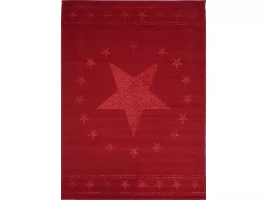 Tapis enfant 235x320 rectangle tissé rouge AF1 1ST START