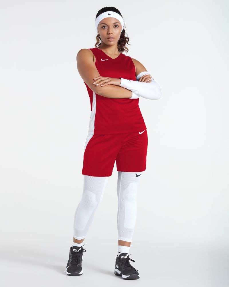Short de basket Nike Team Rouge pour femme