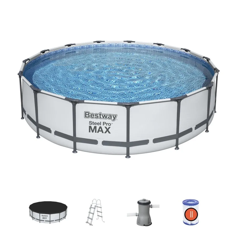Bestway Steel Pro MAX Round Pool Set - 4.57m x 1.07m 14.970L