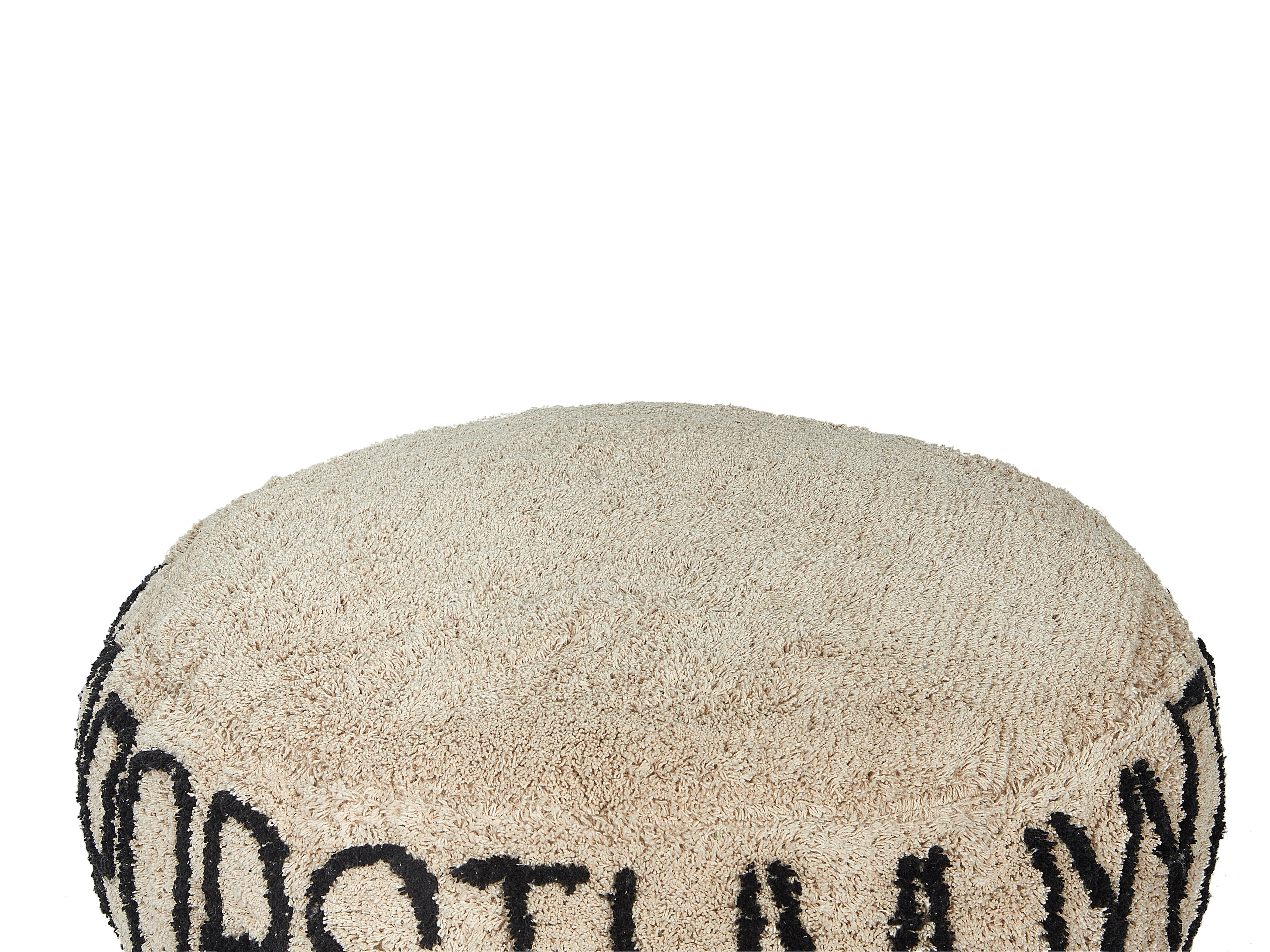 Poef TWINSPUR Katoen Beige