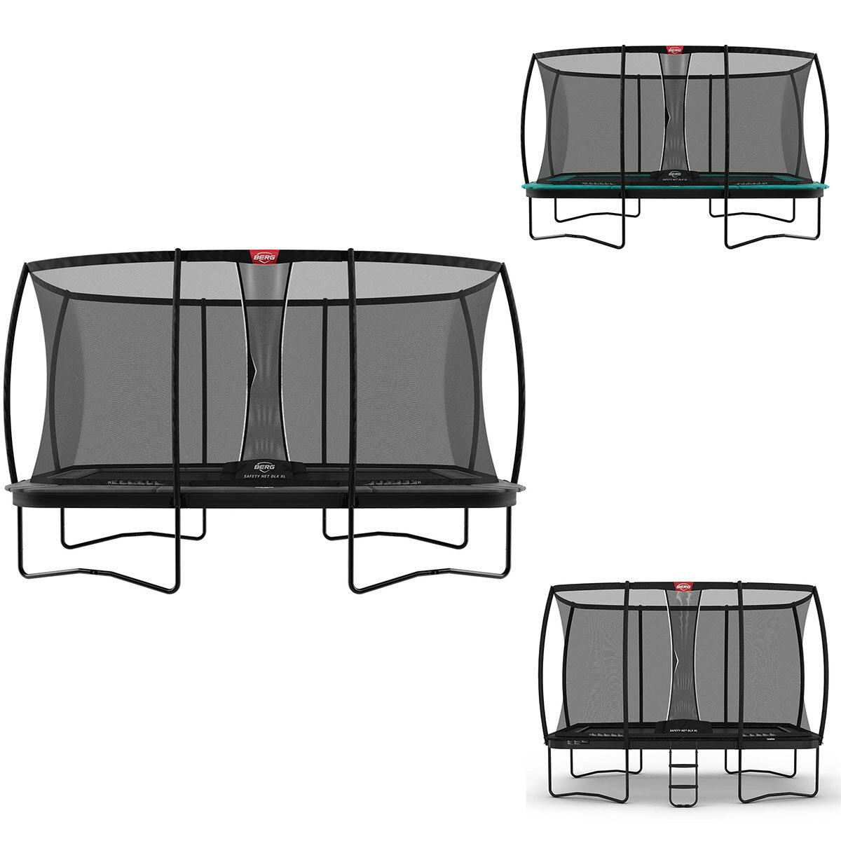 Bergtoys Berg Ultim Champion Trampolin Regular + Sicherheitsnetz Deluxe XL