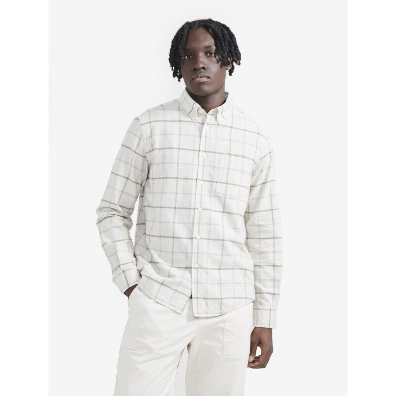 Chemise oxford carreaux avec manches longues - Chemise homme