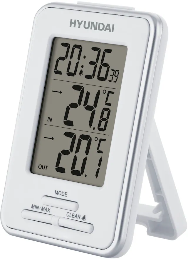 Hyundai Wetterstation »Hyundai WS1021« (mit Aussensensor) Wandhalterung und Standfunktion
