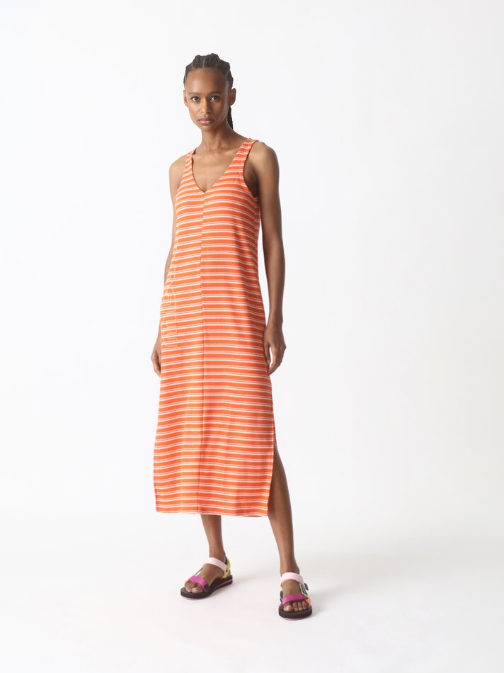 Vestido listrado Mistral x Lefties - Laranja Vibrante