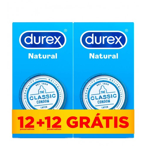 Durex Natural Plus 12   OFERTA 12 Preservativos