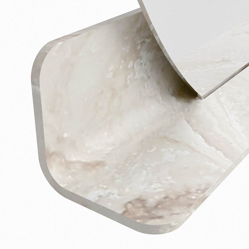 Mondiaz Spot spiegel rond Ø110cm met planchet frappe