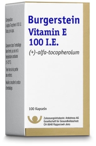 BURGERSTEIN Vitamin E Kapseln 100 I.E., 100 Stück