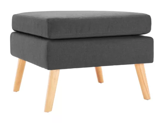 Repose-pied Gris foncé Tissu