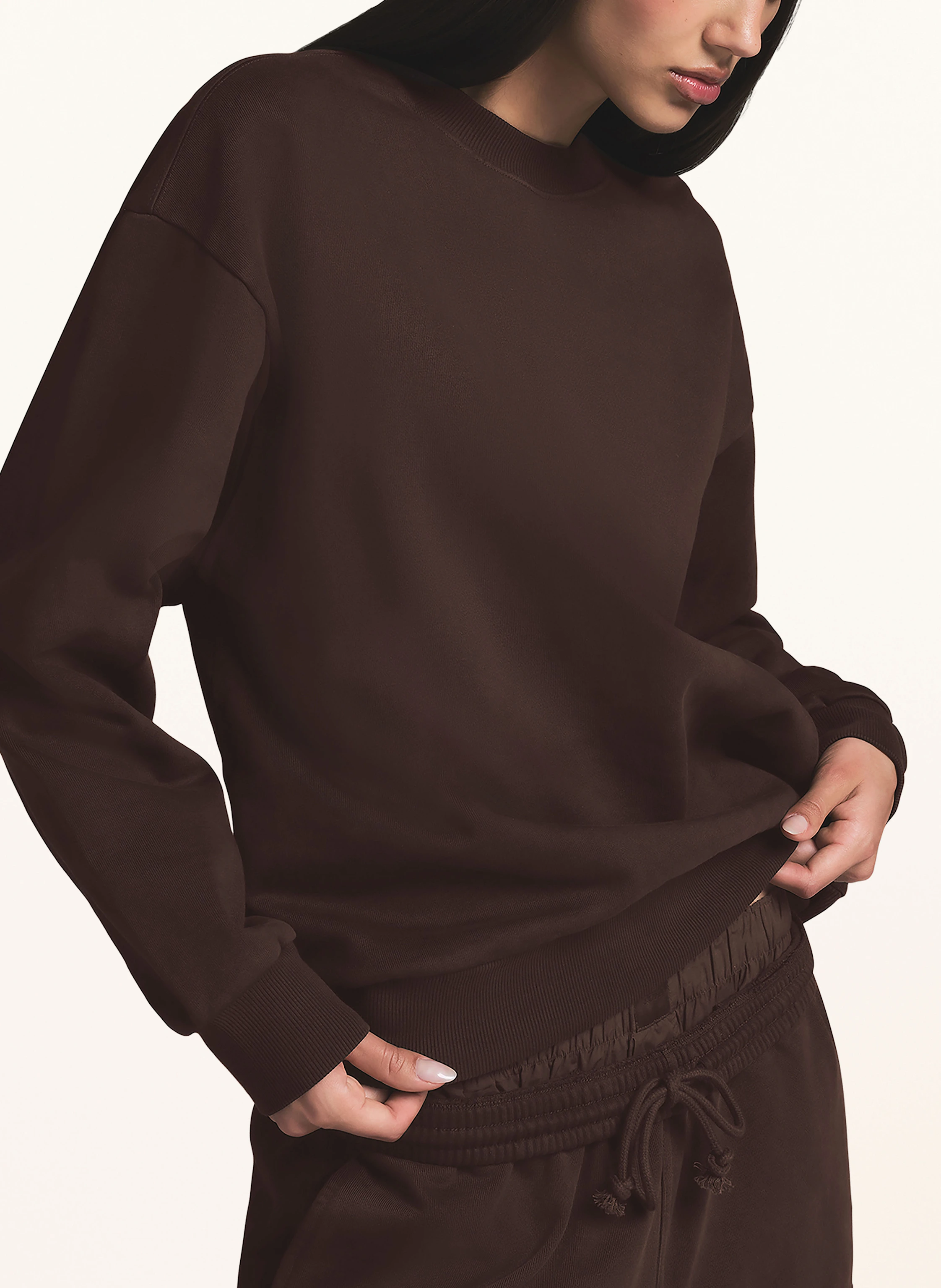 SKIMS Lounge-Sweatshirt BOYFRIEND FLEECE