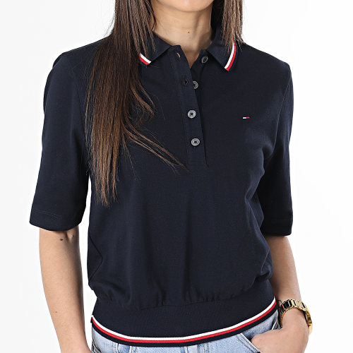 Polo Manches Courtes Femme 7821 Bleu Marine