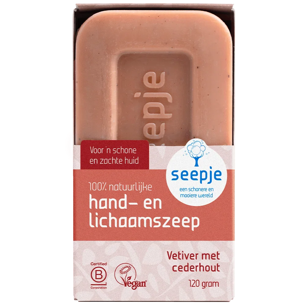 Seepje Handzeep Vetiver met Cederhout (120 gr)