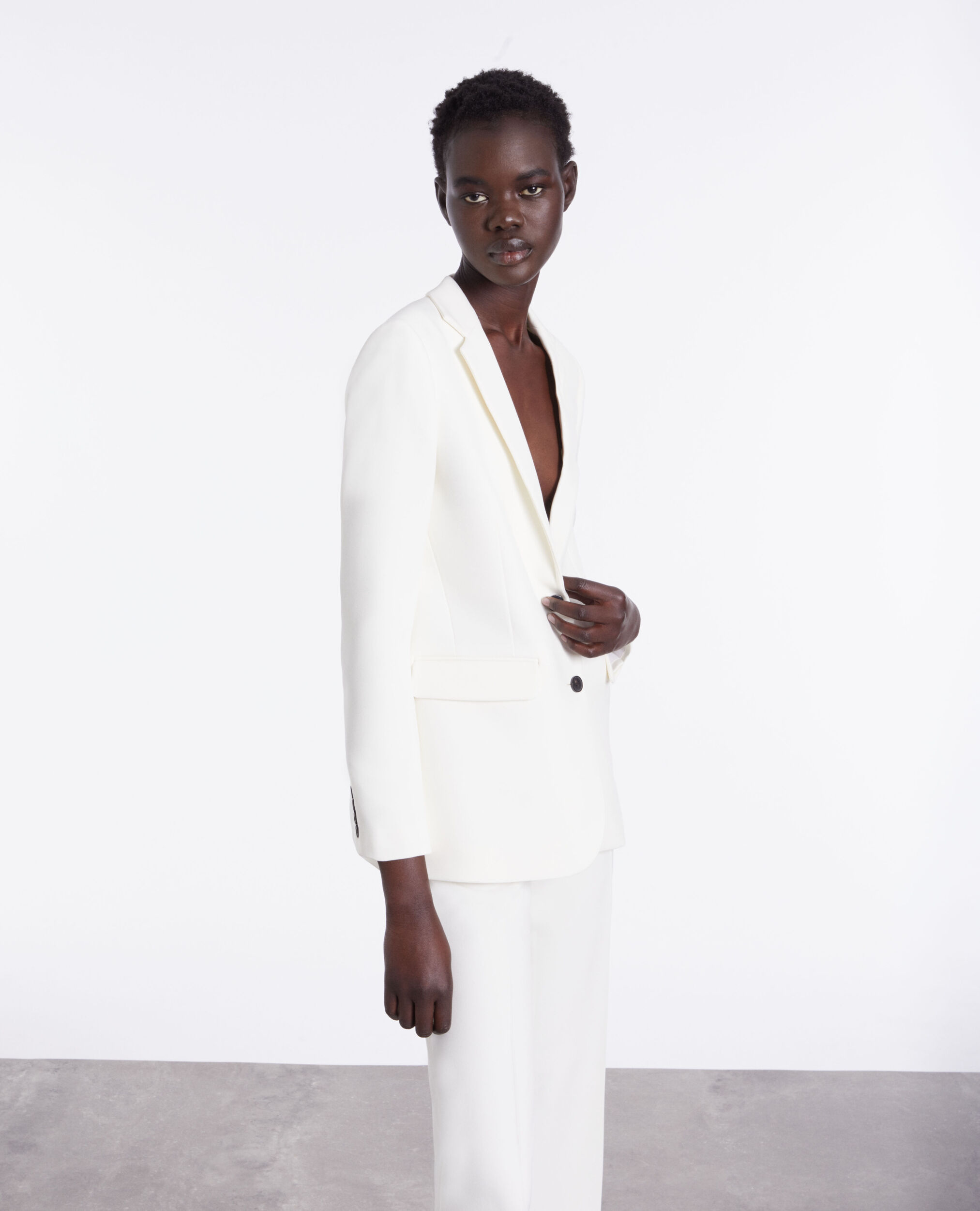 Veste de costume blanche
