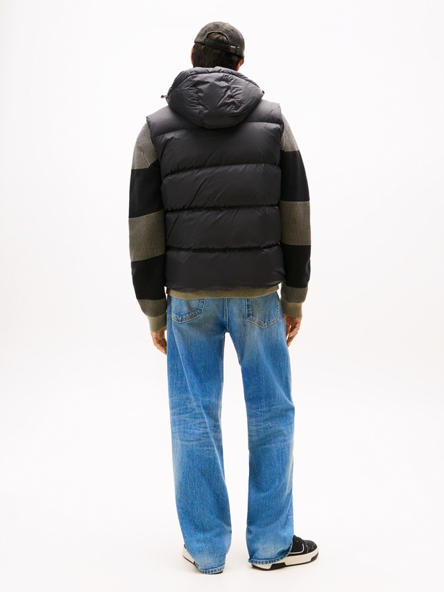 Tommy Jeans Steppweste »TJM ESSENTIAL DOWN VEST EXT« abnehmbare Kapuze mit Kordelzug