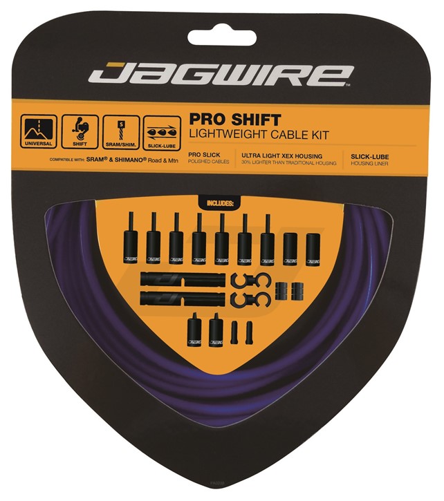 Jagwire Pro Gear Kabelsæt Race/MTB Blå