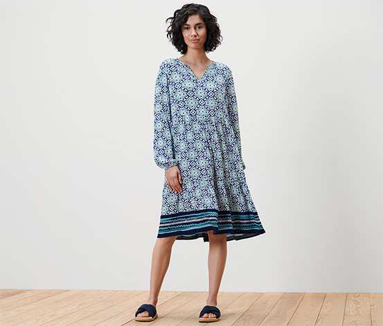 Webkleid mit Alloverprint