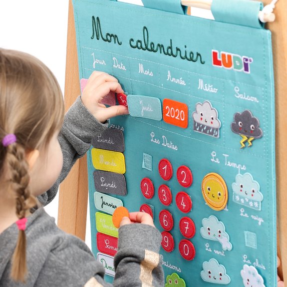 Calendrier Basic bleu