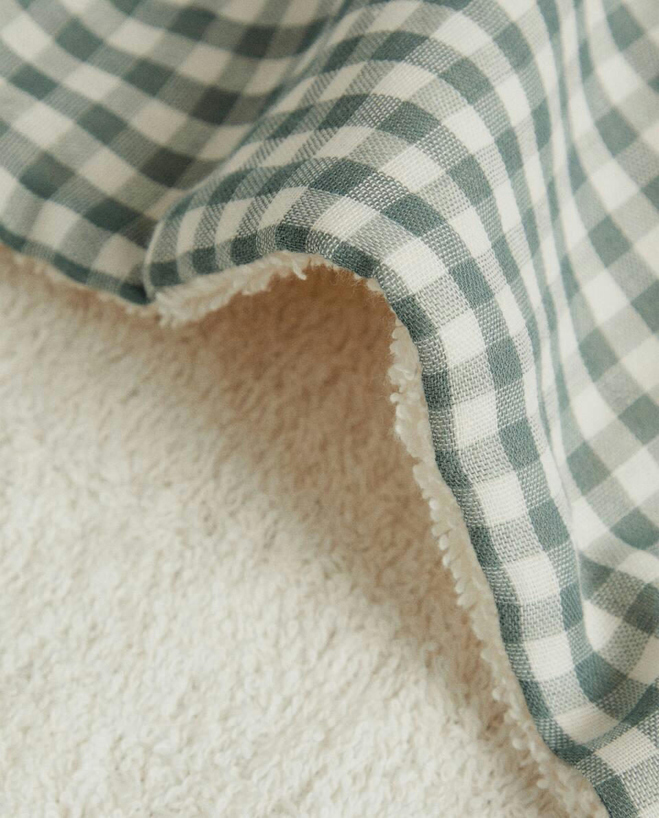 TOALHA DE BEBÊ XADREZ